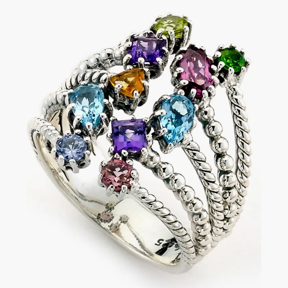 Samuel B. Sterling Silver 1.51 ct. tw. Gemstone Ring